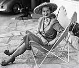 SITTING IN STYLE Beryl Guertner in the 1950s.