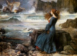 SEA CHANGE Miranda and the Tempest, by John William Waterhouse.