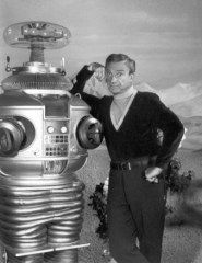 BUMBLING BOOBY! Jonathan Harris as Dr Smith in Lost in Space.