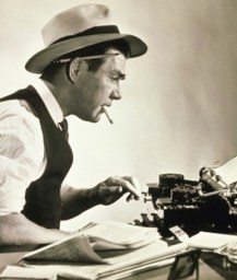 ON THE JOB reporting the news cycle like an old school journo.