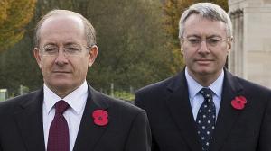 DIPLOMATIC DUO Australia's Ambassador to France Stephen Brady with his partner Peter Stephens. Photo: Ella Pellegrini