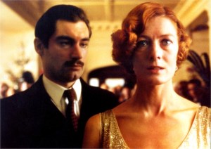 HAPPY HOLIDAY Timothy Dalton as Archie Christie and Vanessa Redgrave as Agatha Christie in Agatha, a film adaptation of the mystery released in 1979.